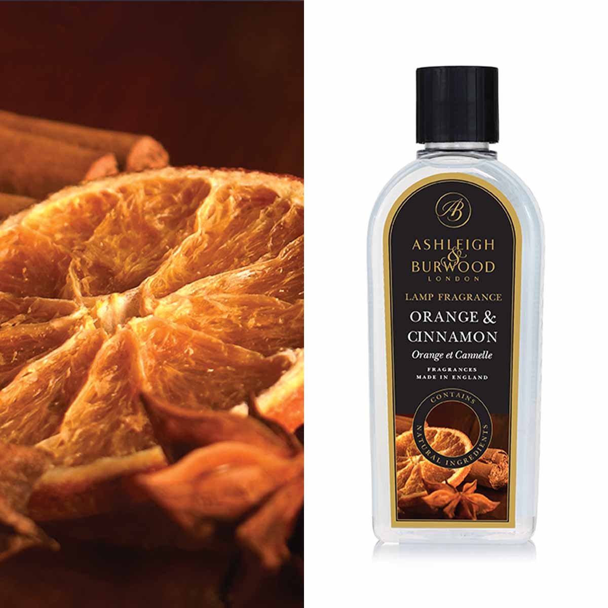 Ashleigh & Burwood Orange & Cinnamon Lamp Fragrance 500ml