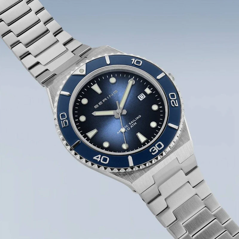 Bering Men's Artic Sailing Sports Watch in Blue 18940-707 - Image 3
