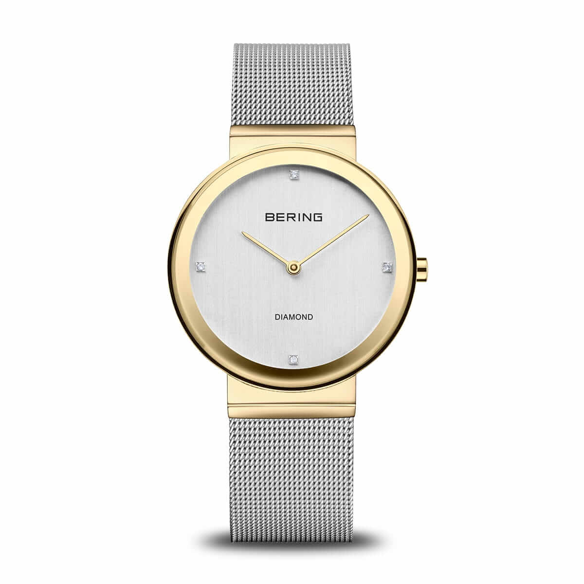 Bering Ladies Two-Tone Watch Diamond Markers & Milanese Bracelet