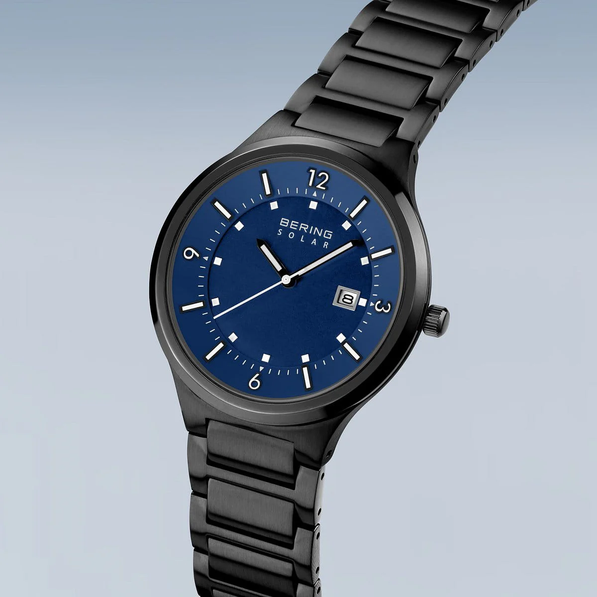 Bering Men's Black-Blue Solar Watch 14442-777 - Image 3