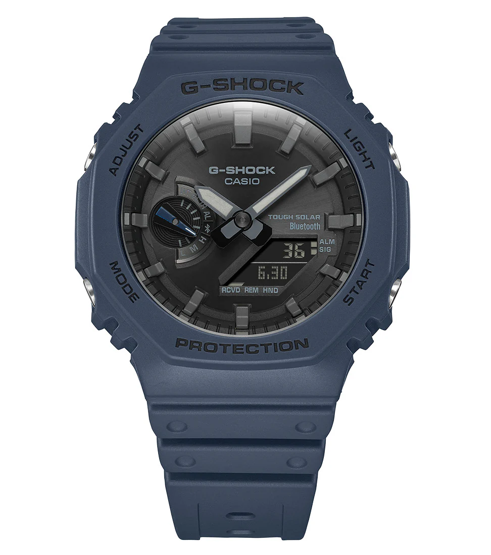 Casio G-Shock Men's Solar Watch in Blue Grey GA-B2100-2AER
