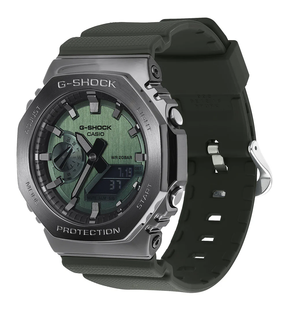 Casio Men's Octagonal Case G-Shock in Aluminium GM-2100B-3AER - Image 2