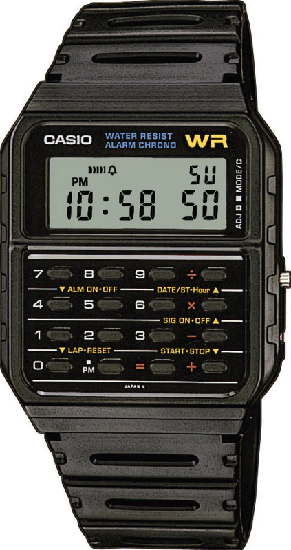 Casio Retro Dual Time Calculator Watch