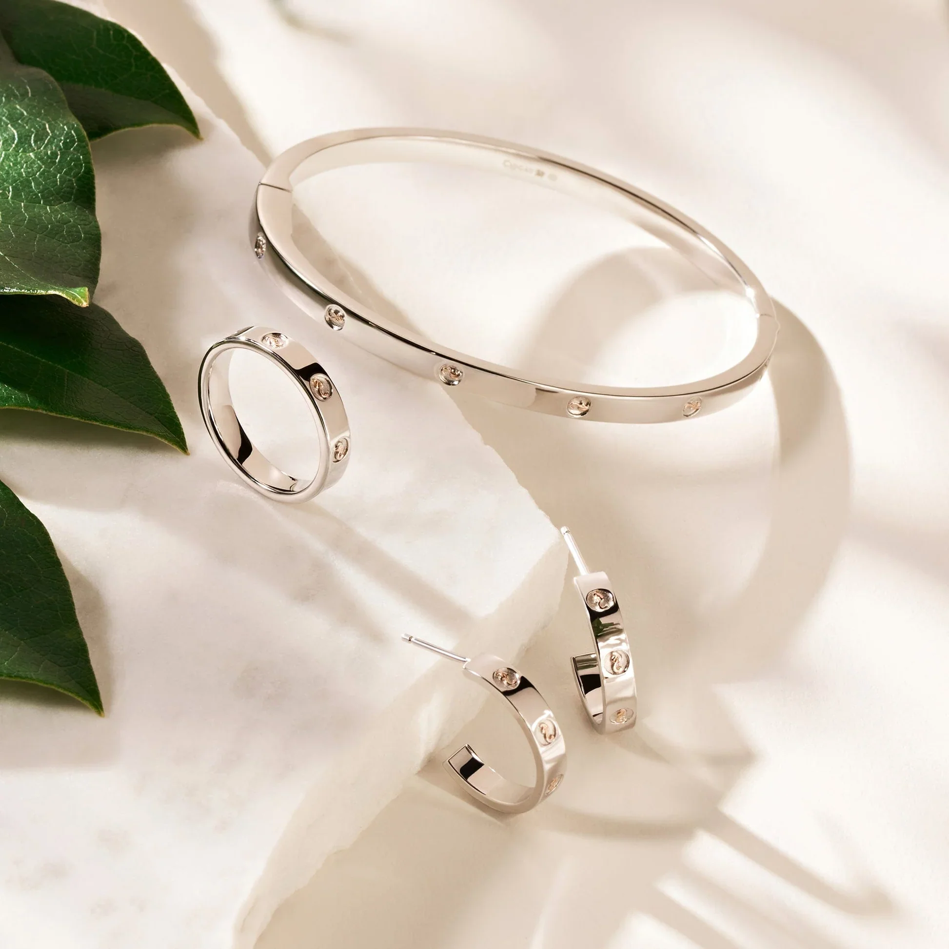 Clogau® Insignia Sterling Silver Slim Bangle - Image 3