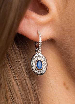 Clogau Princess Diana Sapphire Drop Earrings 3SLDD0070 - Image 2