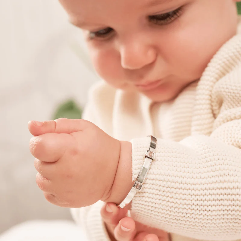 Clogau Insignia Sterling Silver Baby Bangle - Image 2