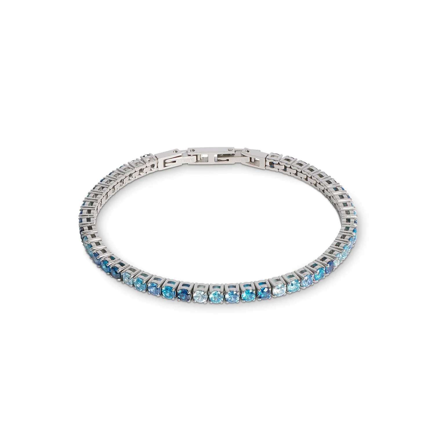 Coeur de Lion Blue Crystal Tennis Bracelet