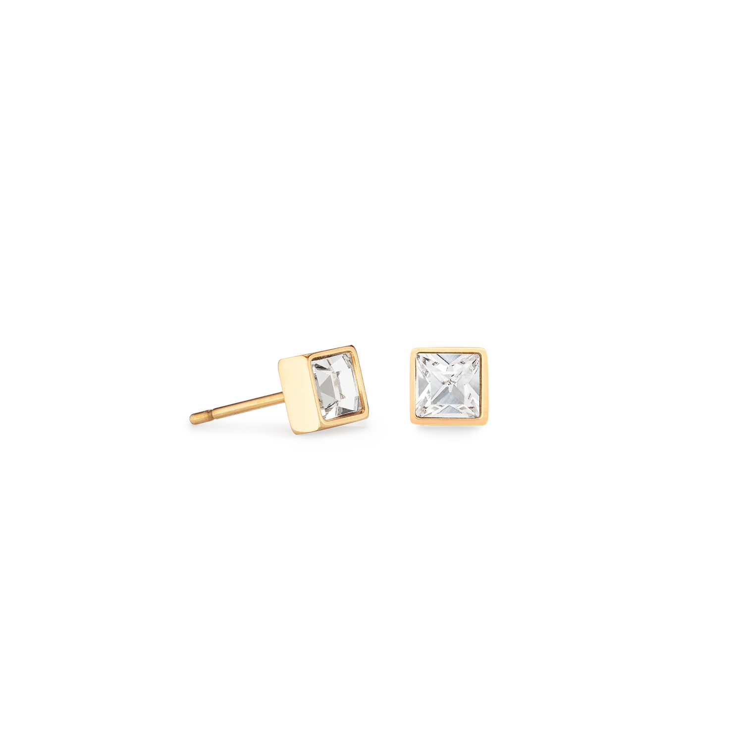 Coeur de Lion Brilliant Square Small Earrings - Various Colours