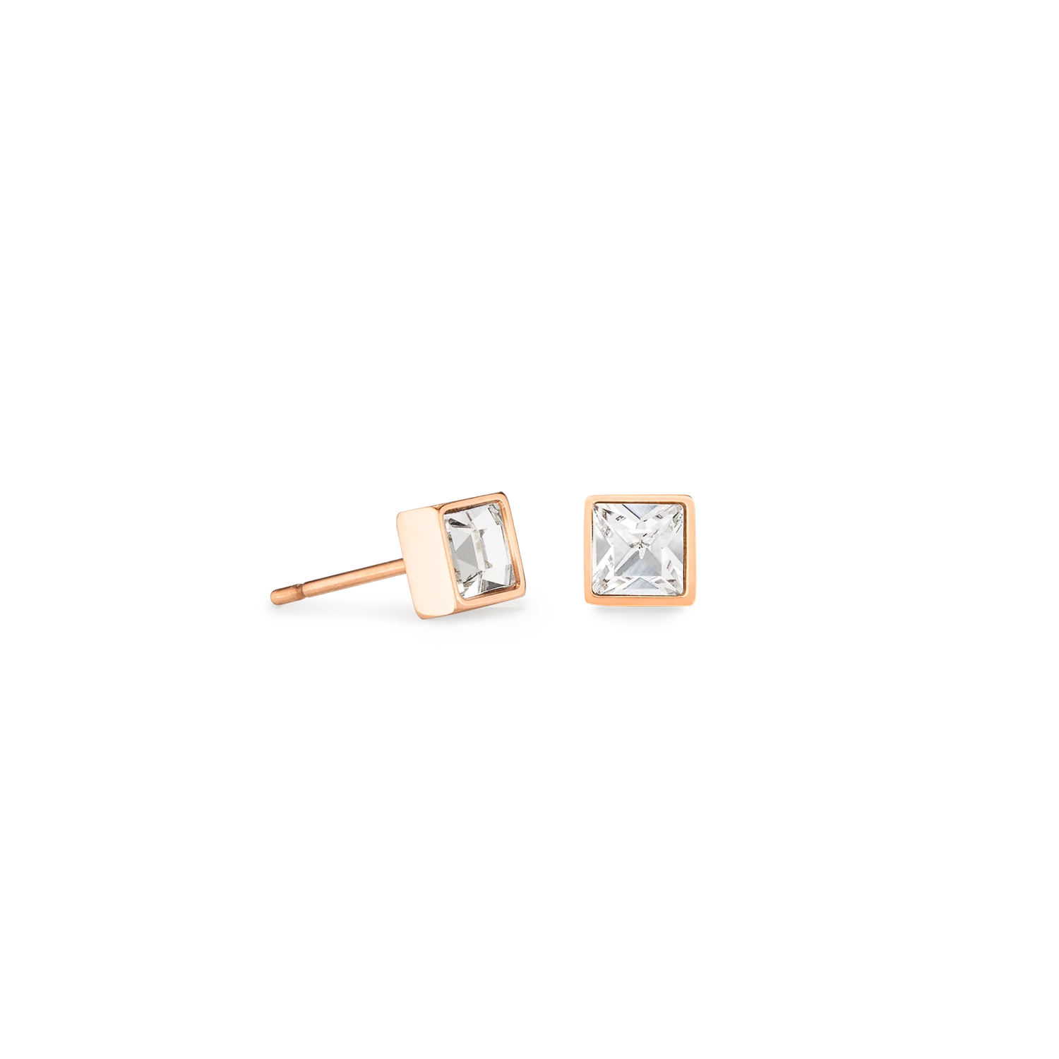Coeur de Lion Brilliant Square Small Earrings - Various Colours - Image 4