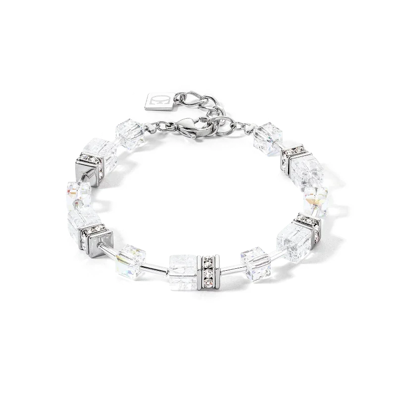 Coeur de Lion Crystal Bracelet White & Silver 3018/30-1417