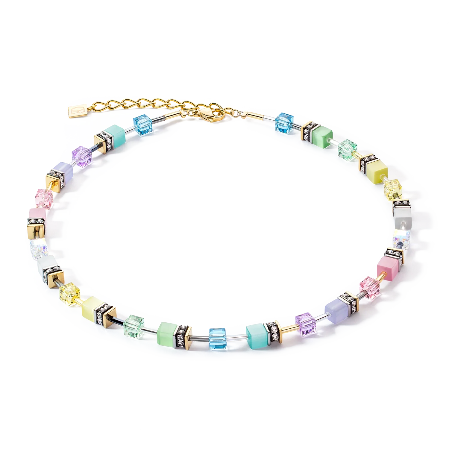 Coeur de Lion Geocube® Necklace in 'Multicolour Gentle' 2838/10-1576