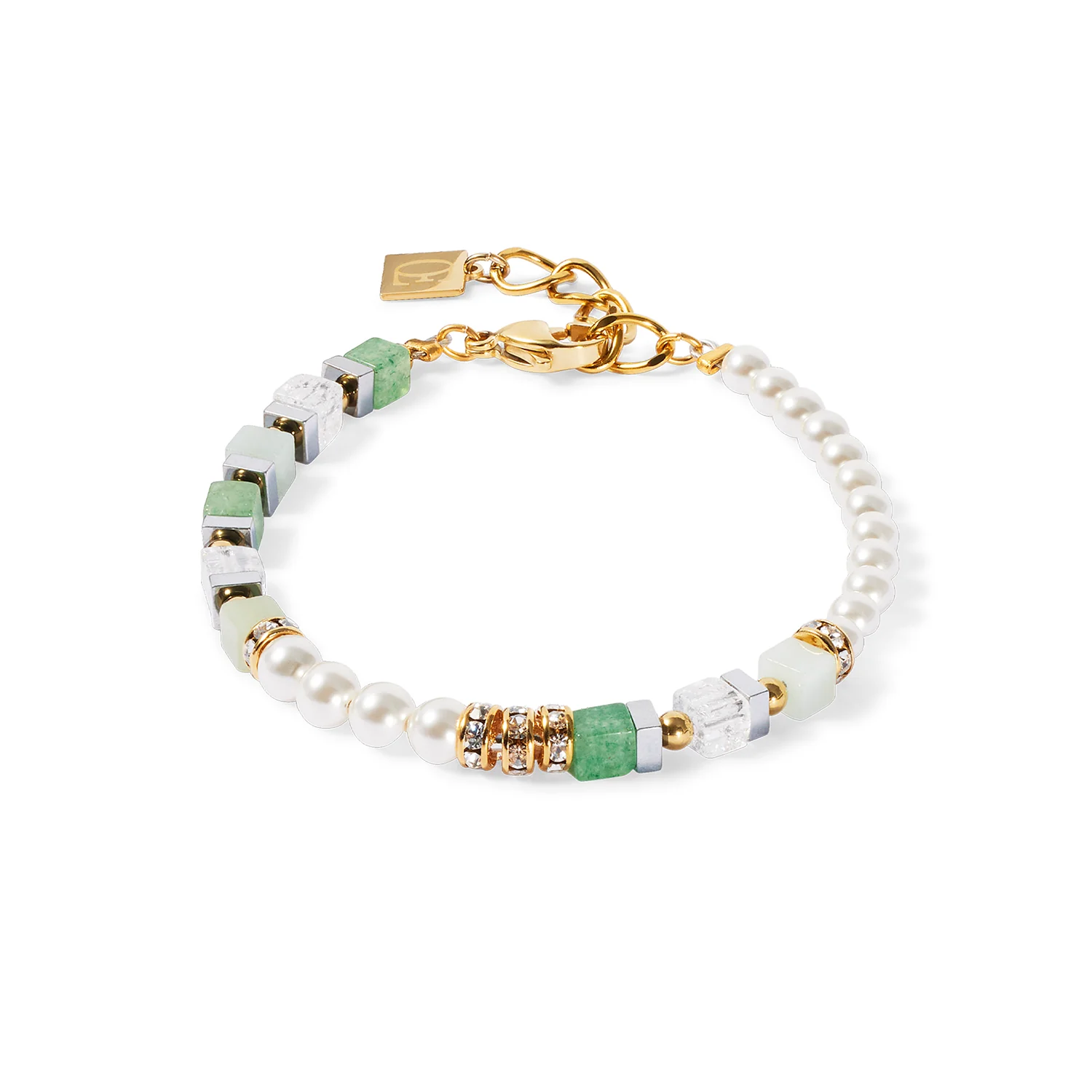 Coeur de Lion Precious Fusion Bracelet in Green-White