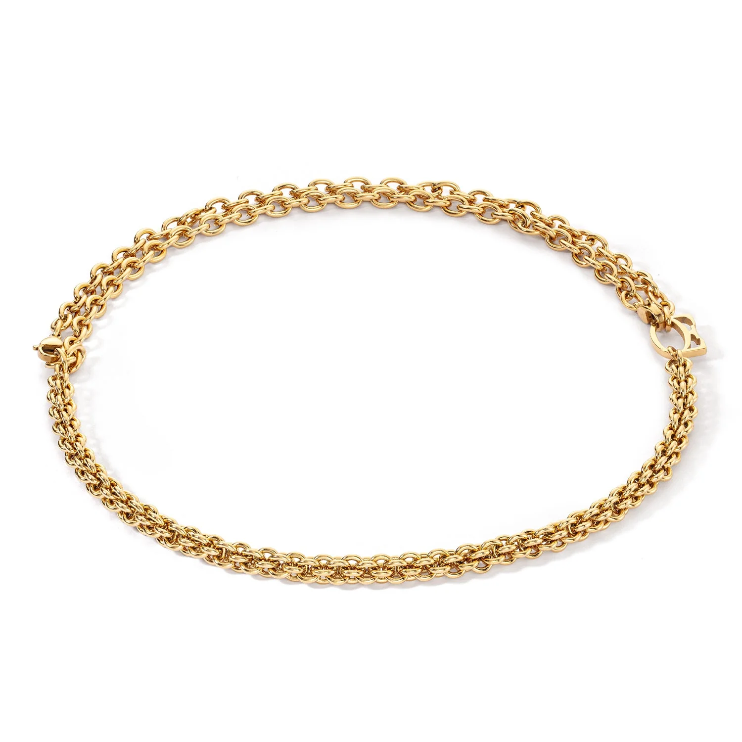Coeur de Lion Gold Plated Mesh Necklace