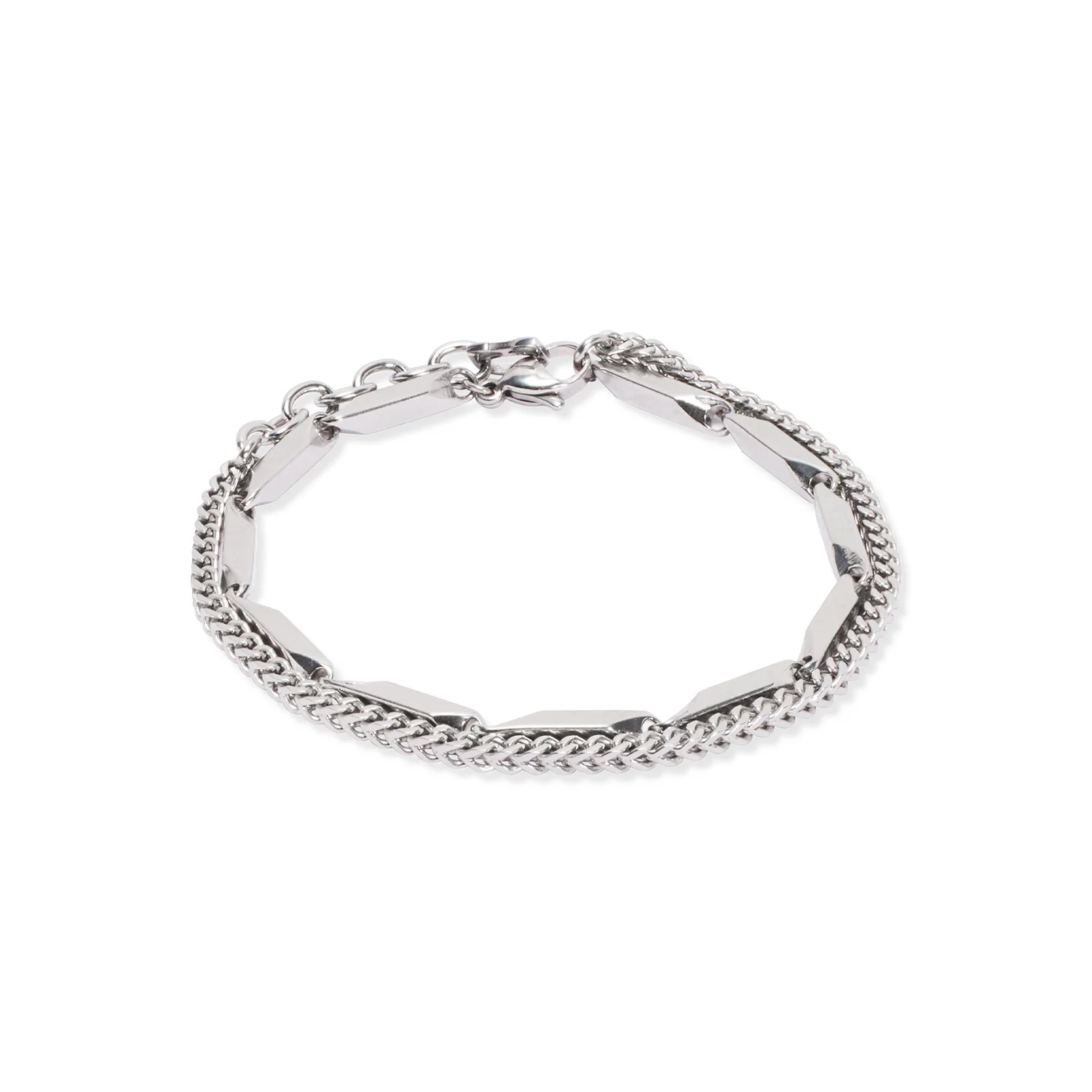 Coeur de Lion Twisted Layers Bracelet in Steel