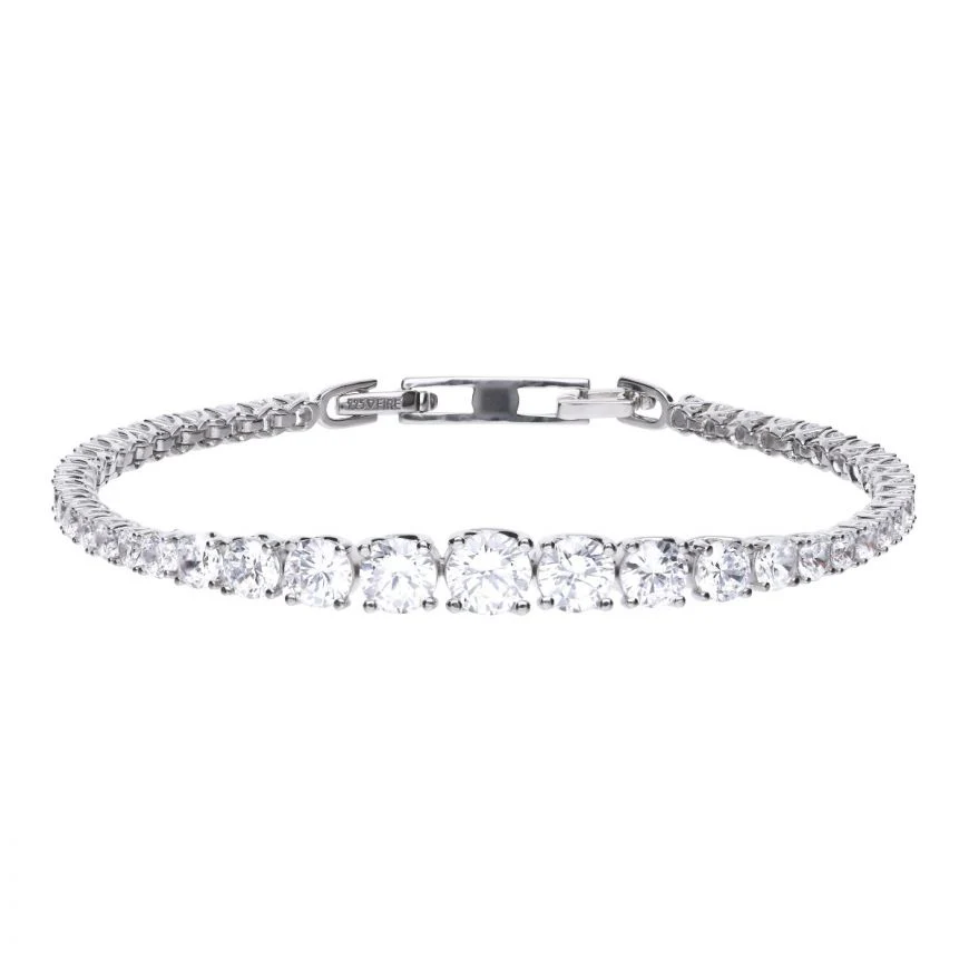 Diamonfire Graduated Tennis Bracelet with Zirconia
