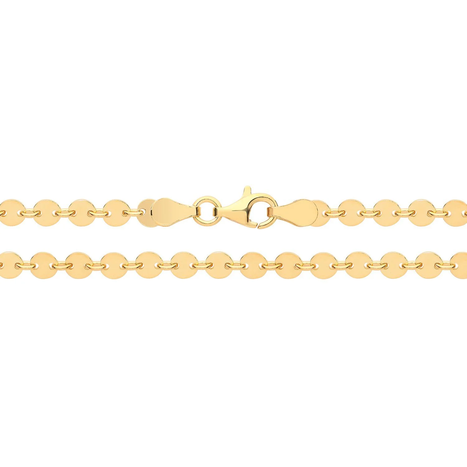 Gold Vermeil Disc Necklace