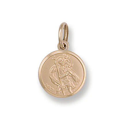 Heavy Gold St Christopher Pendant