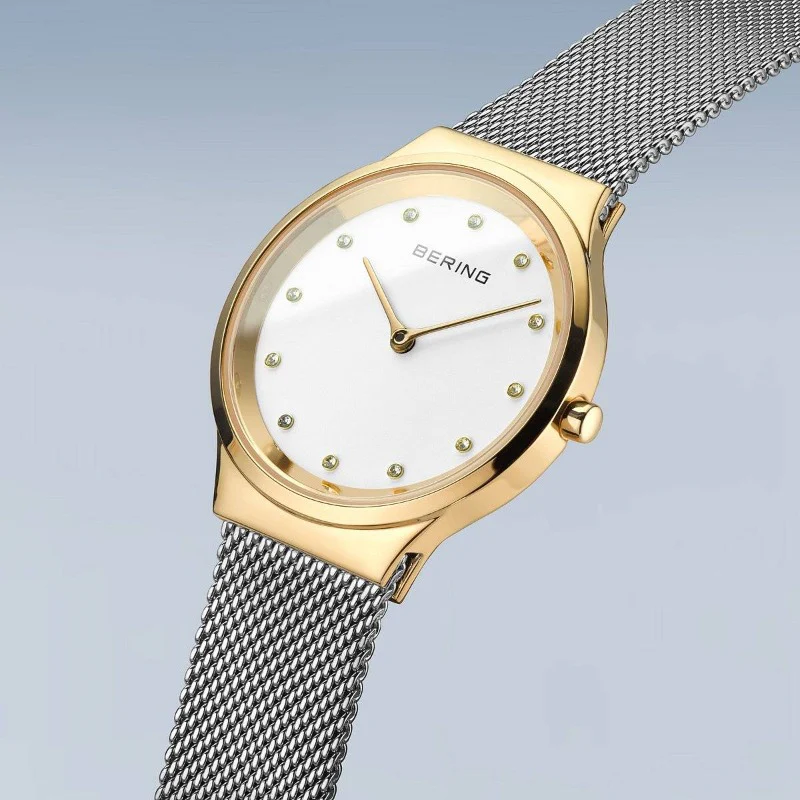 Ladies Bering Classic Watch in Silver and Gold Tone 12131-010 - Image 4