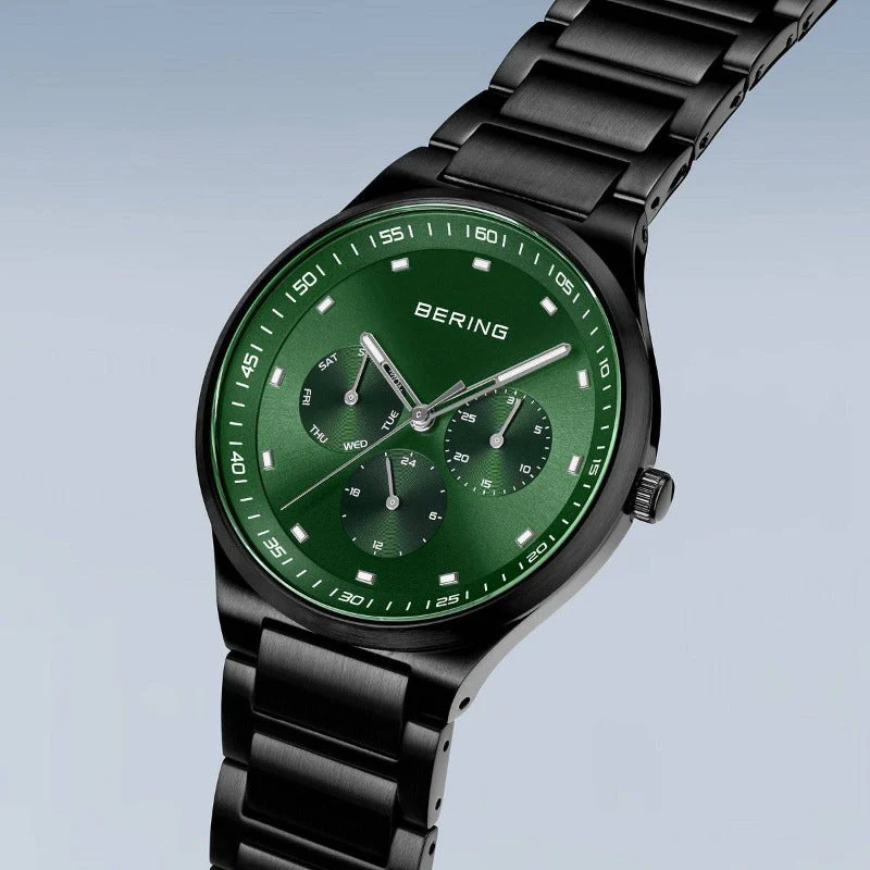 Men's Bering Watch Black Green 11740-728 - Image 4