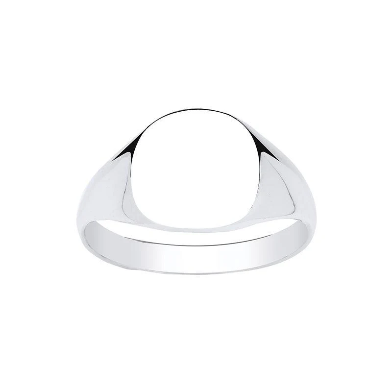 Men's Silver ‘Cushion’ Signet Ring