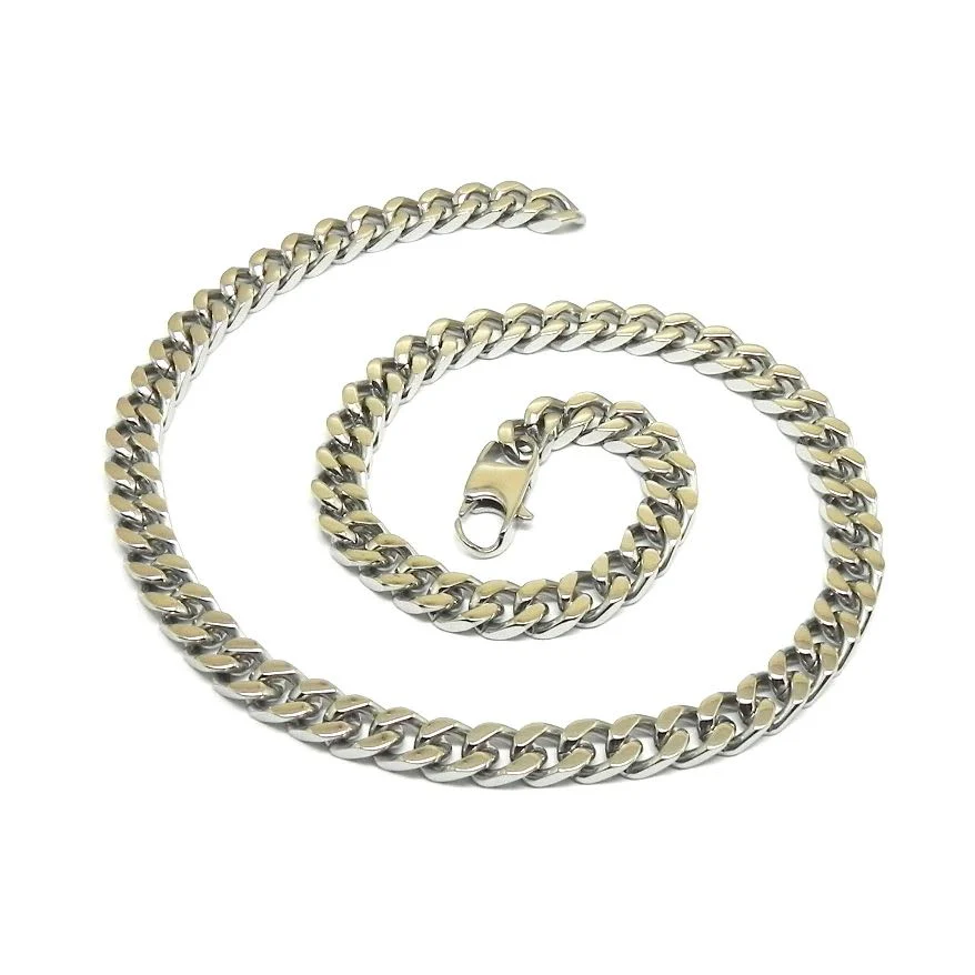 Men's Necklace in Polished Stainless Steel