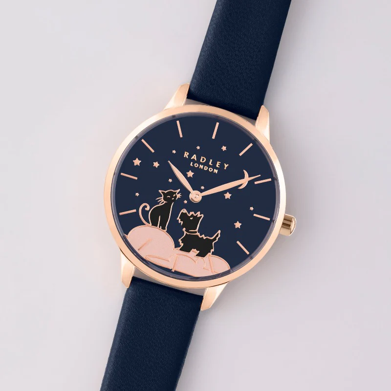 Radley Ladies Watch Navy Recycled Strap - Image 2