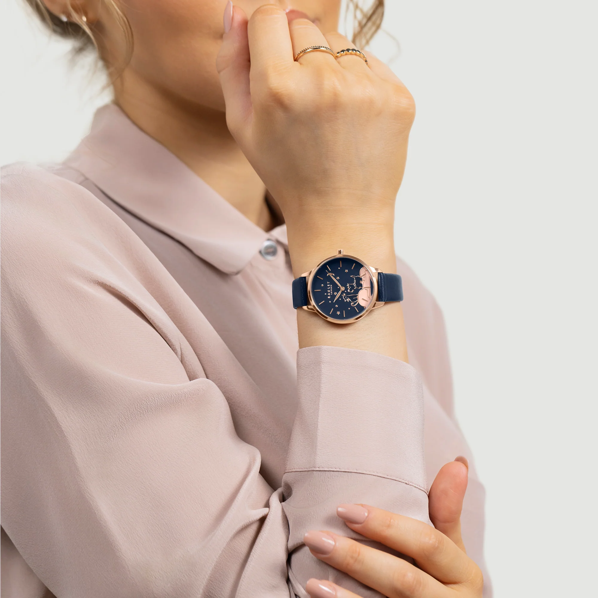 Radley Ladies Watch Navy Recycled Strap - Image 3