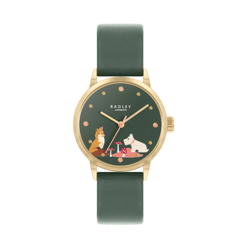 Radley Ladies Watch with Green Leather Strap RY21542A
