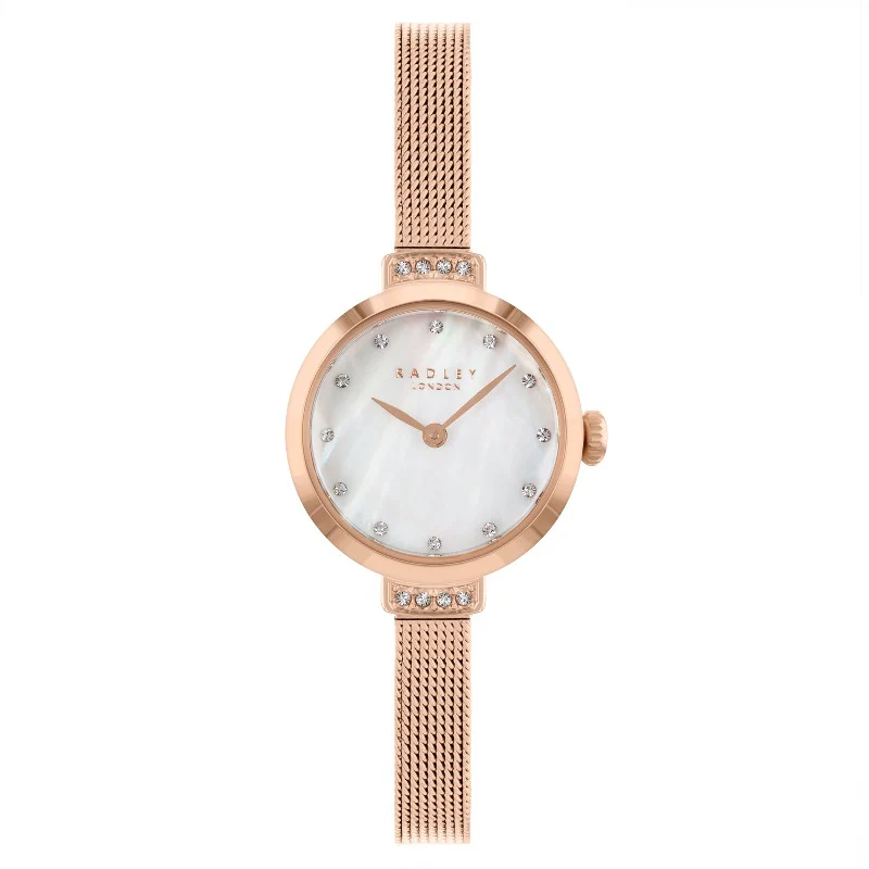 Radley Ladies Watch with Rose Gold Plated Mesh Strap