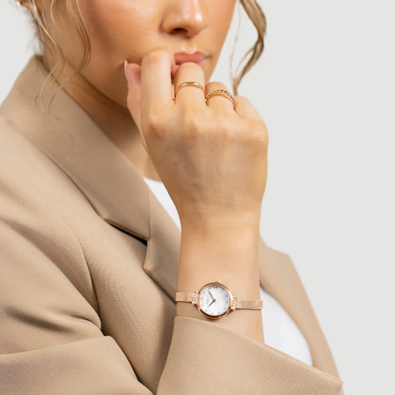 Radley Ladies Watch with Rose Gold Plated Mesh Strap - Image 3