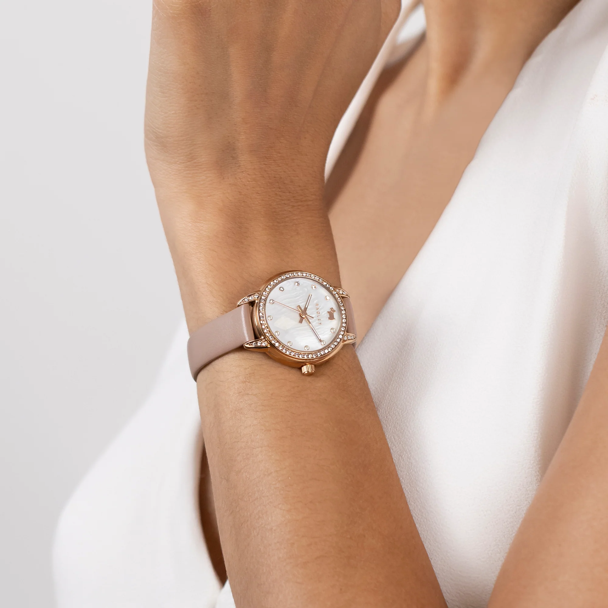 Radley Pale Pink Leather Strap Ladies Watch RY21818 - Image 3