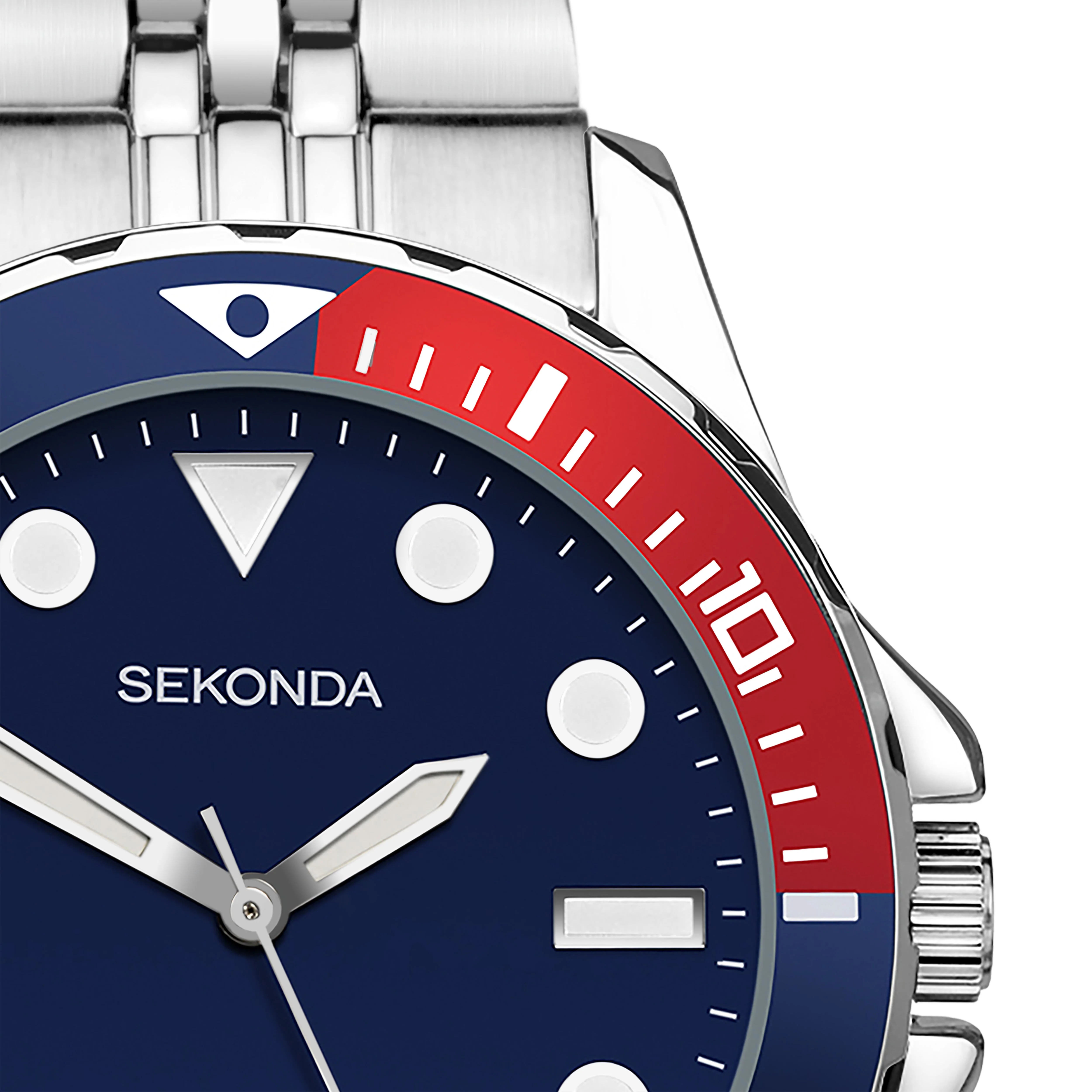 Sekonda Ladies Dive Watch Blue Red (40564) - Image 3