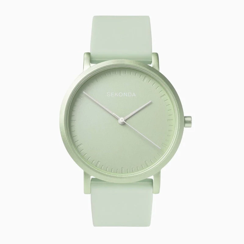 Sekonda Palette Ladies Green Watch with Rubber Strap 40395