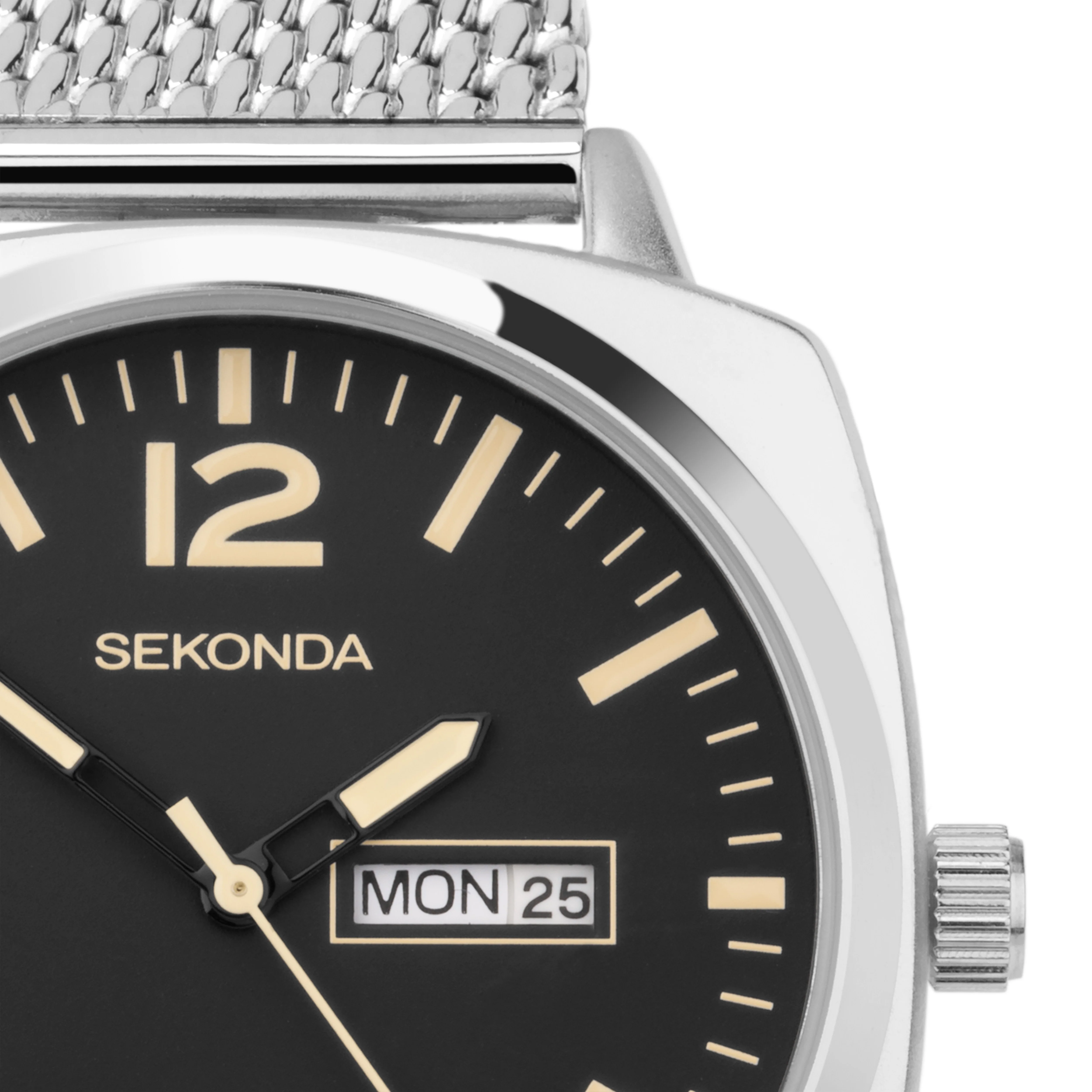 Sekonda Men's Square Watch with Mesh Strap 30101 - Image 2