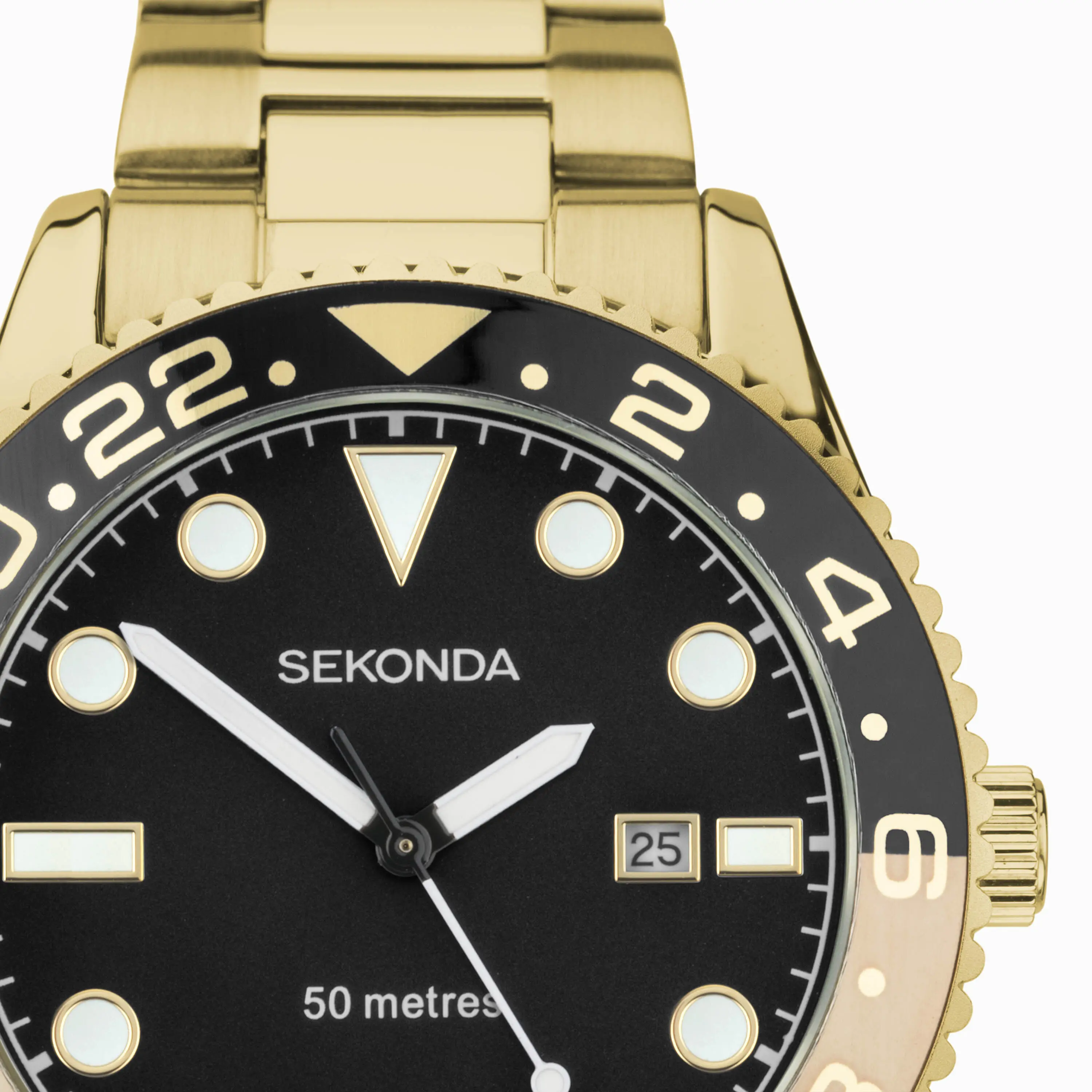 Sekonda Ocean Men’s Watch in Gold and Black (30198) - Image 2