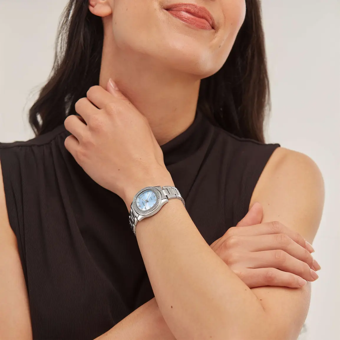 Sekonda Octaire Ladies Watch in Blue with Crystals (40720) - Image 3