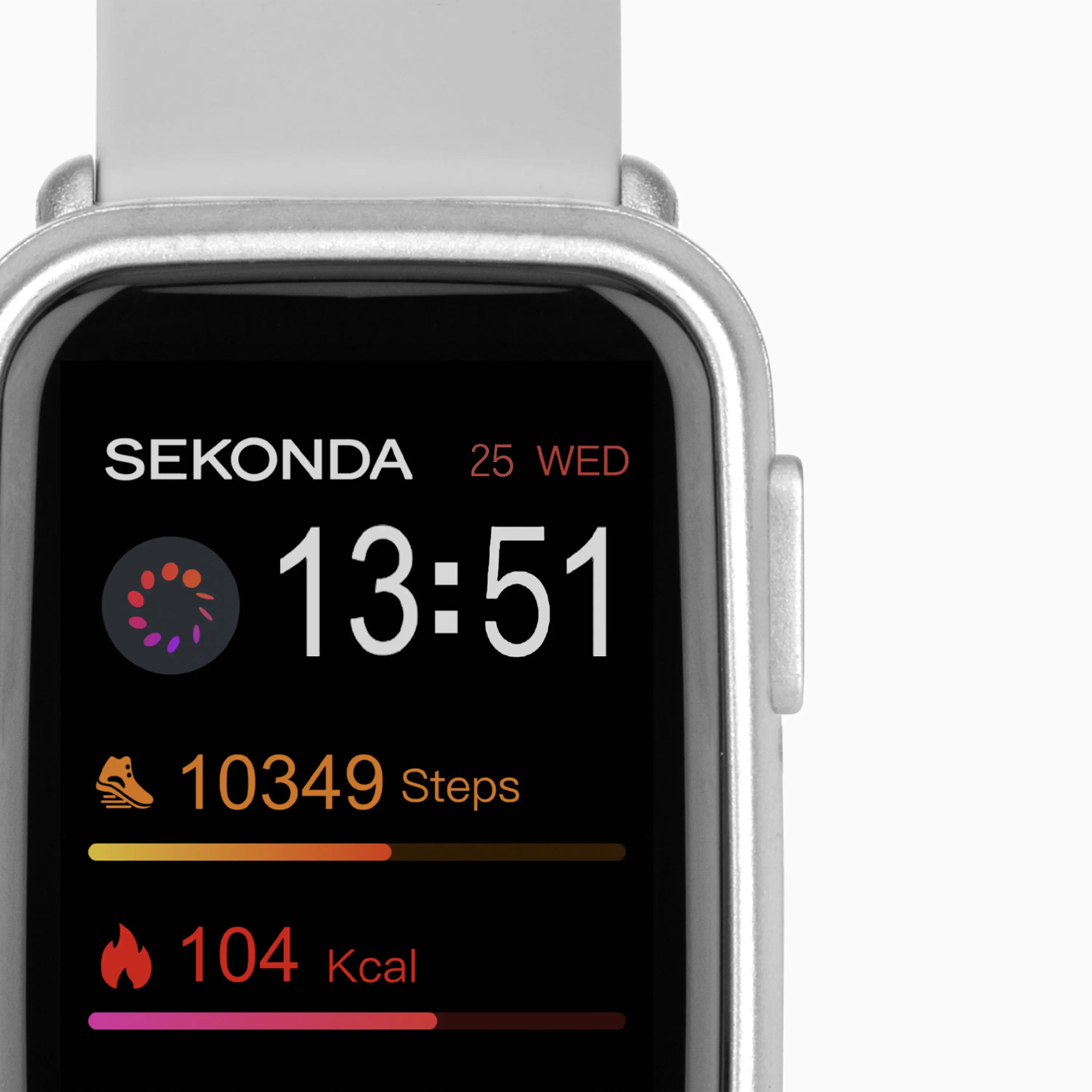 Sekonda Track Smart Smartwatch with Grey Silicone Strap (30169) - Image 2