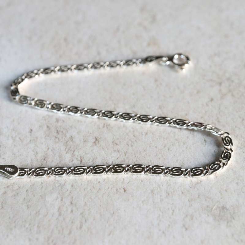 Silver Interlocking "C" Link Bracelet - Image 3