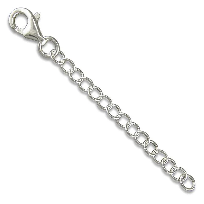 Silver Necklace Extension Chain 10 cm (4")