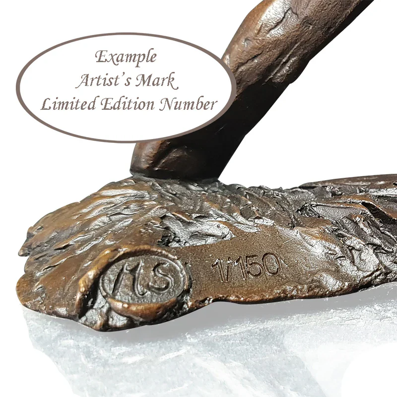 Solid Bronze Labrador in Chair Sculpture (Limited Edition) - Image 5