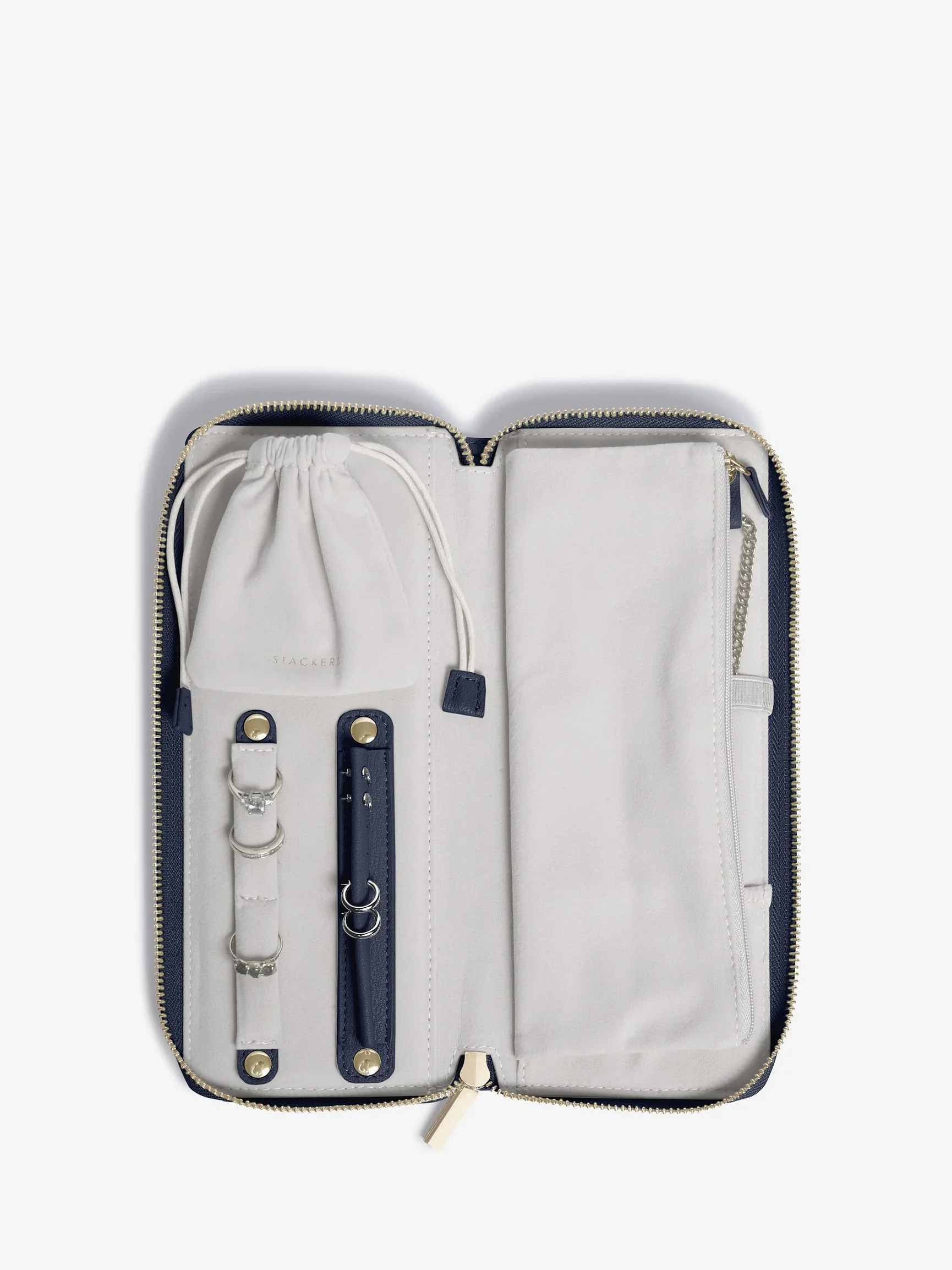Stackers Navy Jewellery Roll
