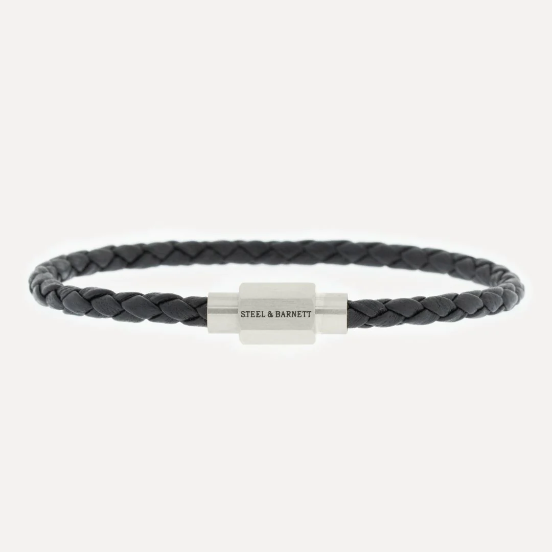 Steel & Barnett Luke Landon Black/Silver Bracelet