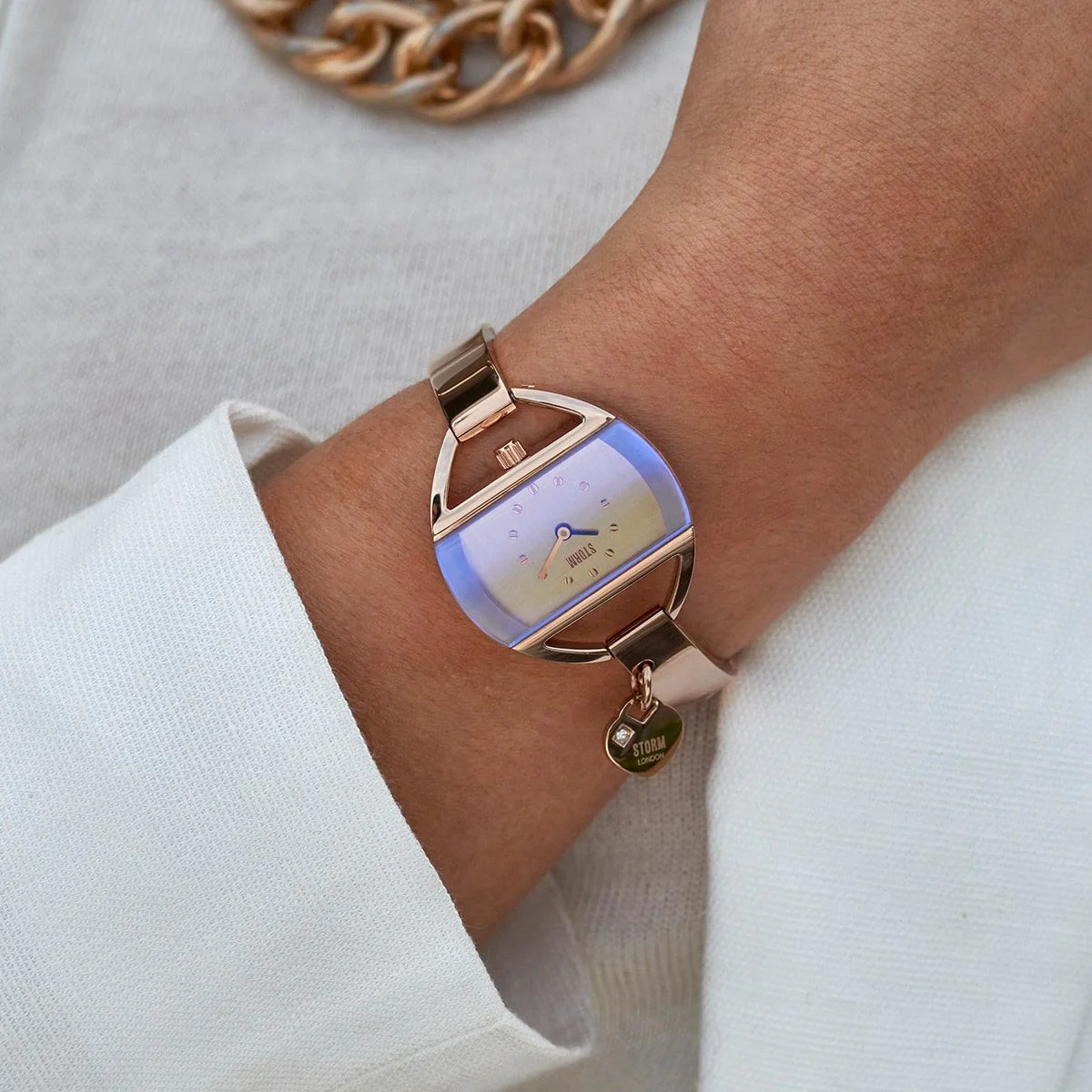 STORM Temptress Charm Ladies Watch in Rose-Gold and Violet - Image 5